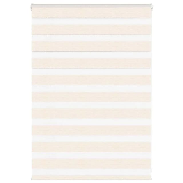 vidaXL Doppelrollo Marmorbeige 100x100 cm Stoffbreite 95,9 cm Polyester 4014625