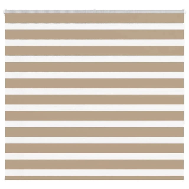 vidaXL Doppelrollo Sandbraun 165x150 cm Stoffbreite 160,9 cm Polyester 4014560