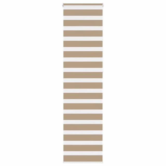 vidaXL Doppelrollo Sandbraun 55x230 cm Stoffbreite 50,9 cm Polyester 4014590