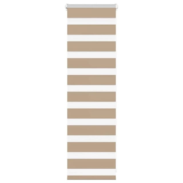 vidaXL Doppelrollo Sandbraun 50x100 cm Stoffbreite 45,9 cm Polyester 4014511