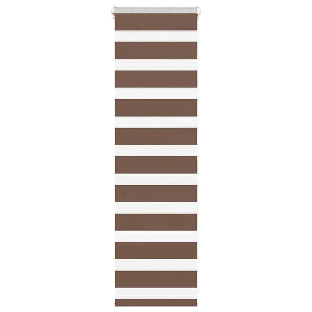 vidaXL Doppelrollo Braun 50x100 cm Stoffbreite 45,9 cm Polyester 4014303