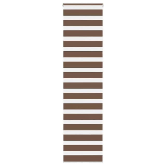 vidaXL Doppelrollo Braun 55x230 cm Stoffbreite 50,9 cm Polyester 4014382