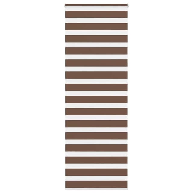 vidaXL Doppelrollo Braun 85x230 cm Stoffbreite 80,9 cm Polyester 4014388