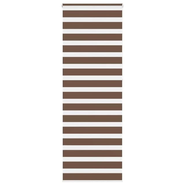 vidaXL Doppelrollo Braun 75x230 cm Stoffbreite 70,9 cm Polyester 4014386