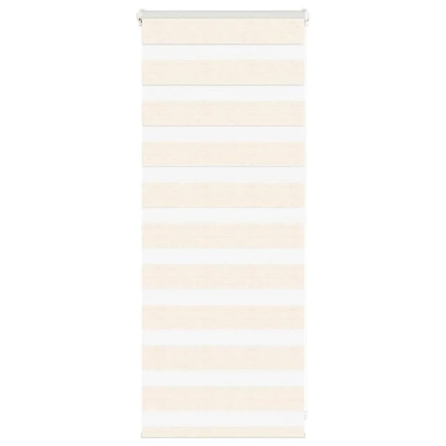 vidaXL Doppelrollo Marmorbeige 65x100 cm Stoffbreite 60,9 cm Polyester 4014618