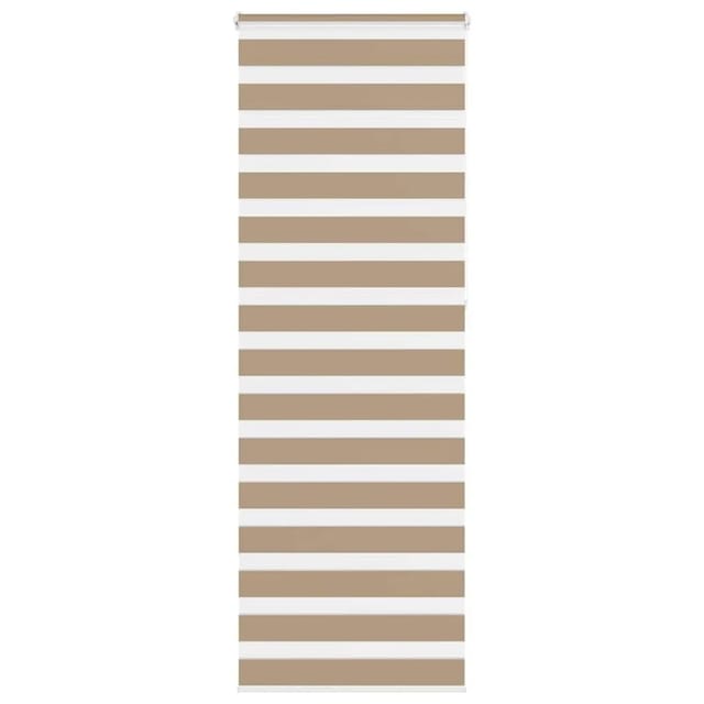 vidaXL Doppelrollo Sandbraun 85x230 cm Stoffbreite 80,9 cm Polyester 4014596