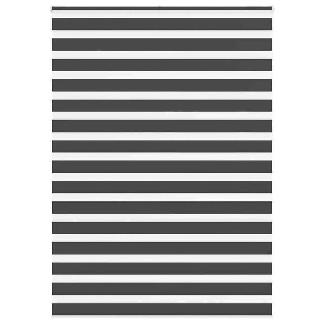 vidaXL Doppelrollo Schwarz 160x230 cm Stoffbreite 155,9 cm Polyester 4014299