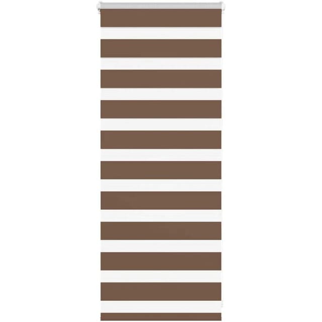 vidaXL Doppelrollo Braun 60x100 cm Stoffbreite 55,9 cm Polyester 4014305