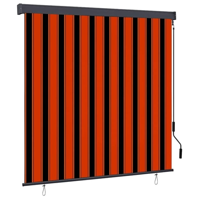 vidaXL Rollo Orange und Braun 180 x 250 cm Stoff und Aluminium 362086
