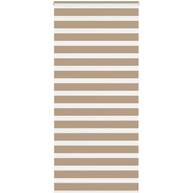 vidaXL Doppelrollo Sandbraun 100x230 cm Stoffbreite 95,9 cm Polyester 4014599