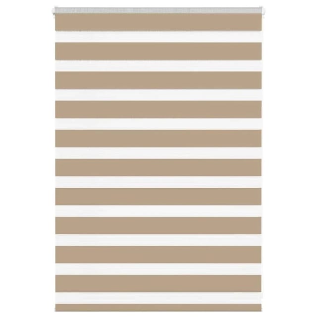 vidaXL Doppelrollo Sandbraun 115x100 cm Stoffbreite 110,9 cm Polyester 4014524