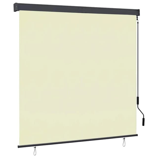 vidaXL Außenrollo 160x250 cm Creme 145977