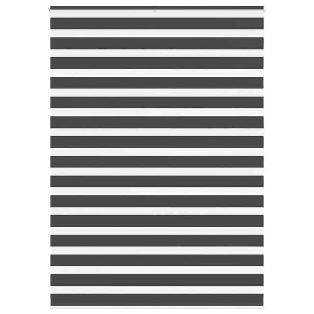vidaXL Doppelrollo Schwarz 155x230 cm Stoffbreite 150,9 cm Polyester 4014298