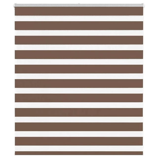 vidaXL Doppelrollo Braun 130x100 cm Stoffbreite 125,9 cm Polyester 4014319