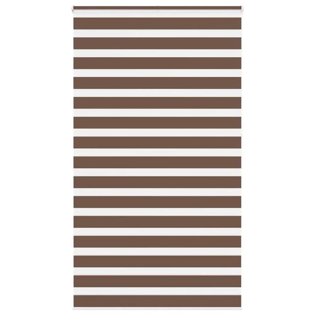 vidaXL Doppelrollo Braun 130x230 cm Stoffbreite 125,9 cm Polyester 4014397