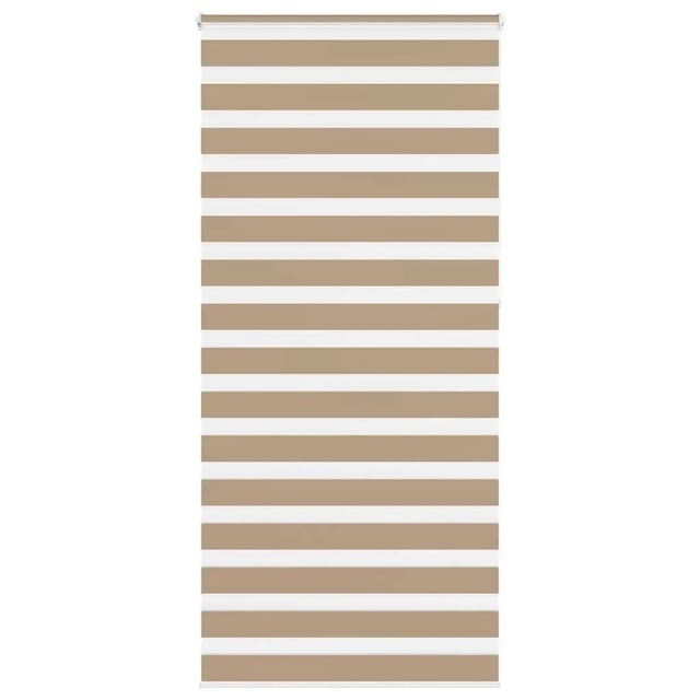 vidaXL Doppelrollo Sandbraun 110x230 cm Stoffbreite 105,9 cm Polyester 4014601