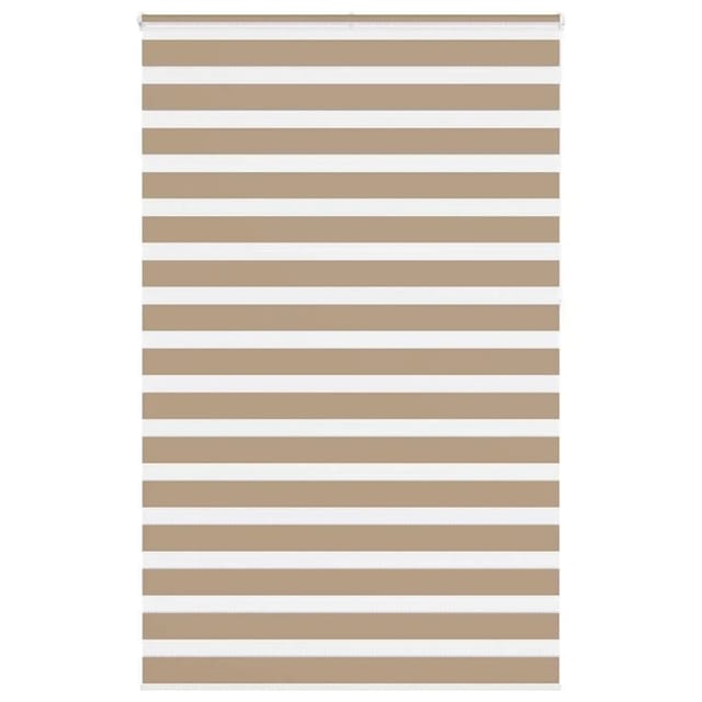 vidaXL Doppelrollo Sandbraun 140x230 cm Stoffbreite 135,9 cm Polyester 4014607