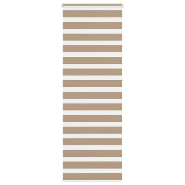 vidaXL Doppelrollo Sandbraun 75x230 cm Stoffbreite 70,9 cm Polyester 4014594