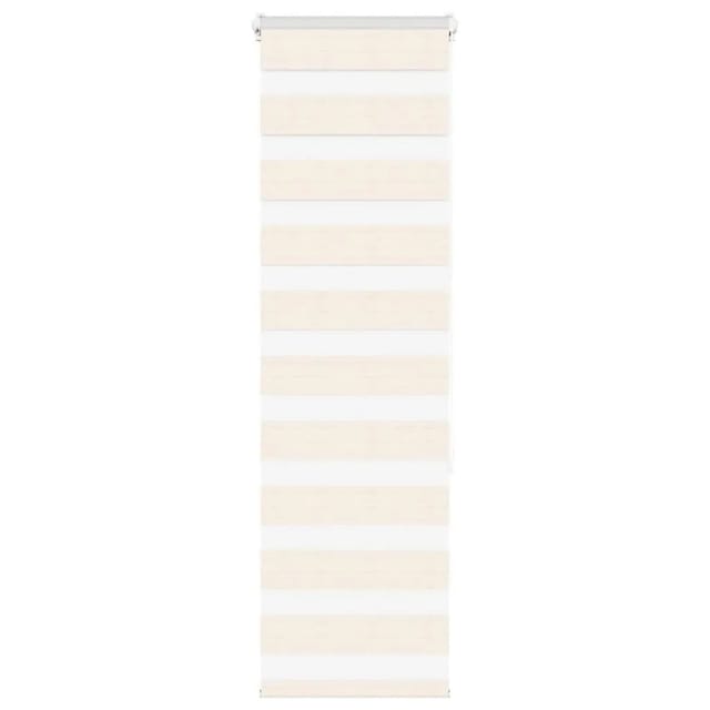 vidaXL Doppelrollo Marmorbeige 40x150 cm Stoffbreite 35,9 cm Polyester 4014639