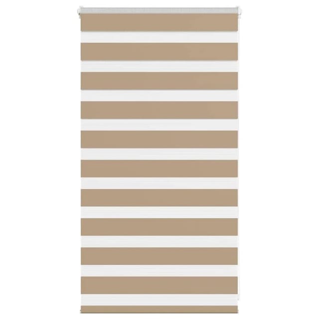 vidaXL Doppelrollo Sandbraun 70x100 cm Stoffbreite 65,9 cm Polyester 4014515