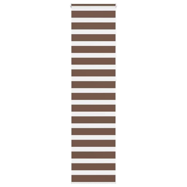 vidaXL Doppelrollo Braun 60x230 cm Stoffbreite 55,9 cm Polyester 4014383