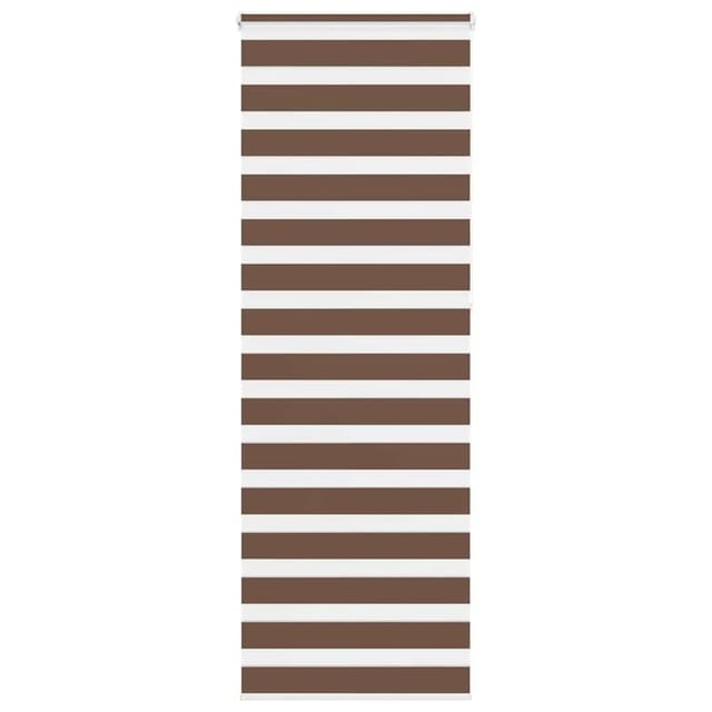 vidaXL Doppelrollo Braun 80x230 cm Stoffbreite 75,9 cm Polyester 4014387
