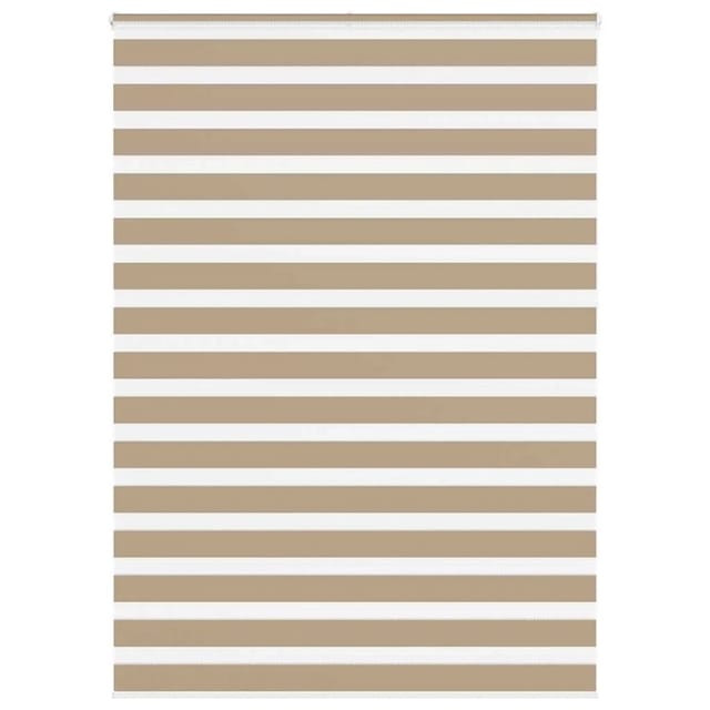 vidaXL Doppelrollo Sandbraun 165x230 cm Stoffbreite 160,9 cm Polyester 4014612