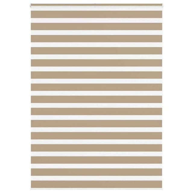 vidaXL Doppelrollo Sandbraun 165x200 cm Stoffbreite 160,9 cm Polyester 4014586