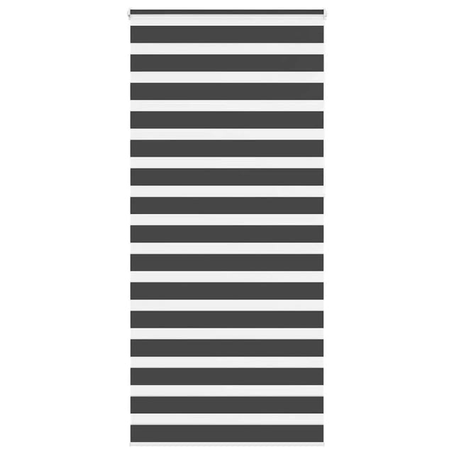 vidaXL Doppelrollo Schwarz 110x230 cm Stoffbreite 105,9 cm Polyester 4014289