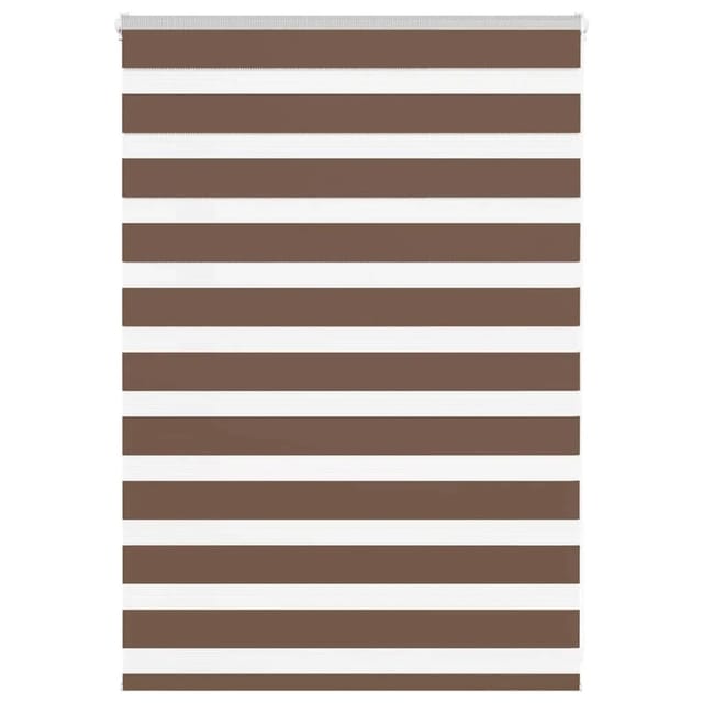 vidaXL Doppelrollo Braun 100x100 cm Stoffbreite 95,9 cm Polyester 4014313