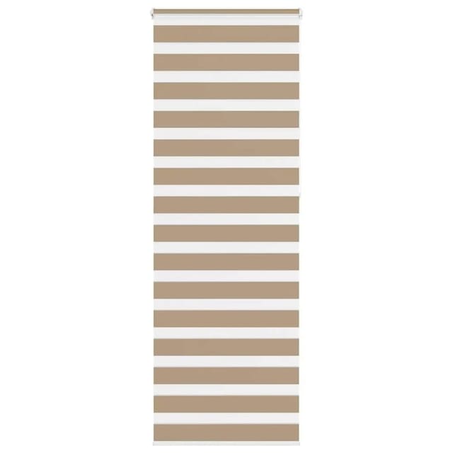 vidaXL Doppelrollo Sandbraun 80x230 cm Stoffbreite 75,9 cm Polyester 4014595