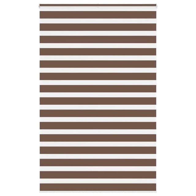 vidaXL Doppelrollo Braun 140x230 cm Stoffbreite 135,9 cm Polyester 4014399