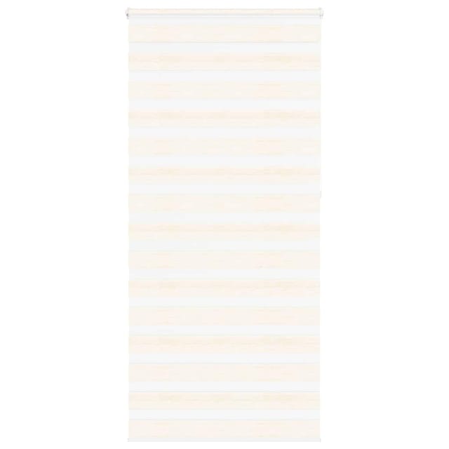 vidaXL Doppelrollo Marmorbeige 95x230 cm Stoffbreite 90,9 cm Polyester 4014702