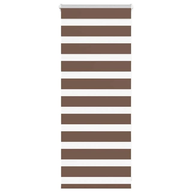 vidaXL Doppelrollo Braun 65x100 cm Stoffbreite 60,9 cm Polyester 4014306