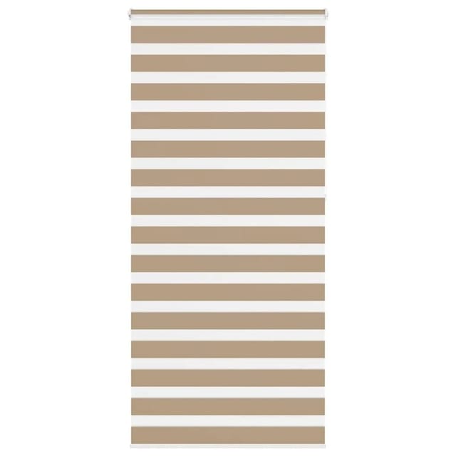 vidaXL Doppelrollo Sandbraun 105x230 cm Stoffbreite 100,9 cm Polyester 4014600