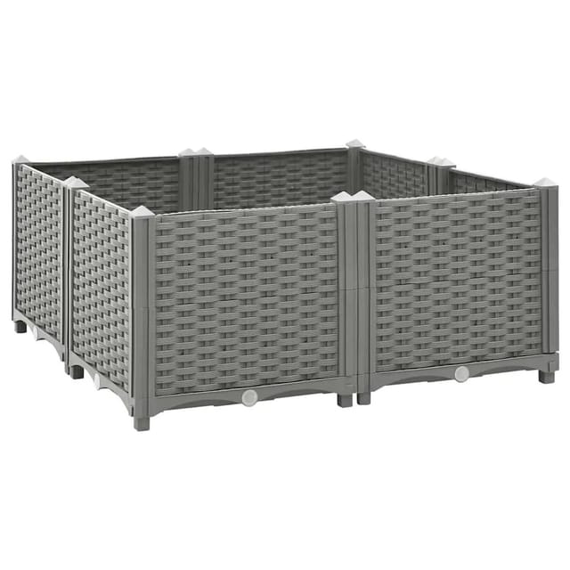 vidaXL Hochbeet 80x80x38 cm Polypropylen 153303