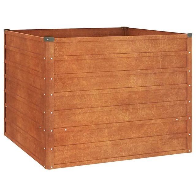 vidaXL Hochbeet Rostig 100x100x77 cm Cortenstahl 151948