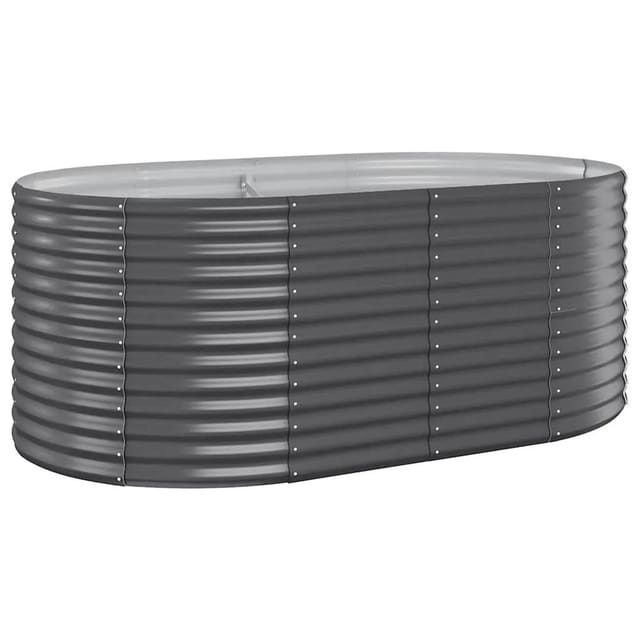 vidaXL Hochbeet Verzinkter Stahl 175x100x68 cm Anthrazit 319061