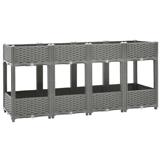 vidaXL Hochbeet 160x40x71 cm Polypropylen 153300