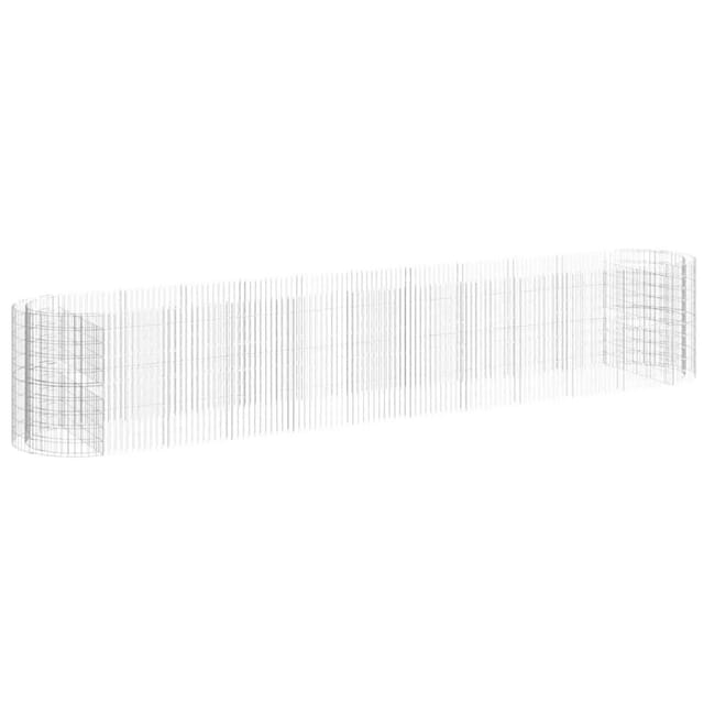 vidaXL Gabionen-Hochbeet Verzinktes Eisen 600x100x100 cm 152049