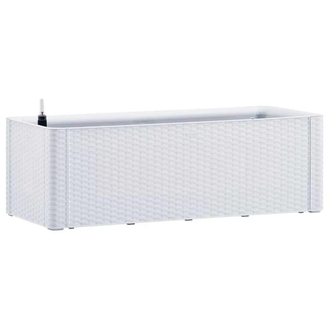 vidaXL Garten-Hochbeet mit Selbstbewässerungssystem Weiß 100x43x33 cm 313959