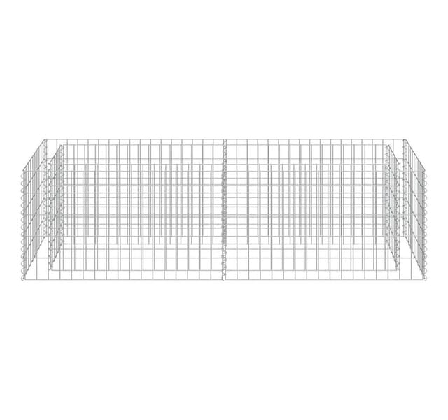 vidaXL Gabionen-Hochbeet Verzinkter Stahl 180x50x50 cm 143559
