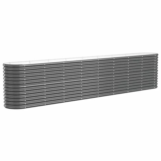 vidaXL Hochbeet Verzinkter Stahl 332x40x68 cm Anthrazit 318911