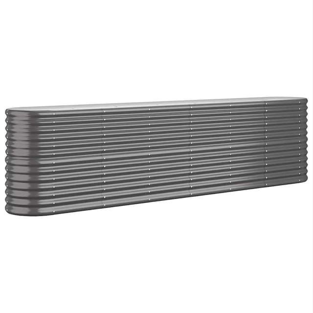 vidaXL Hochbeet Verzinkter Stahl 260x40x68 cm Anthrazit 318906