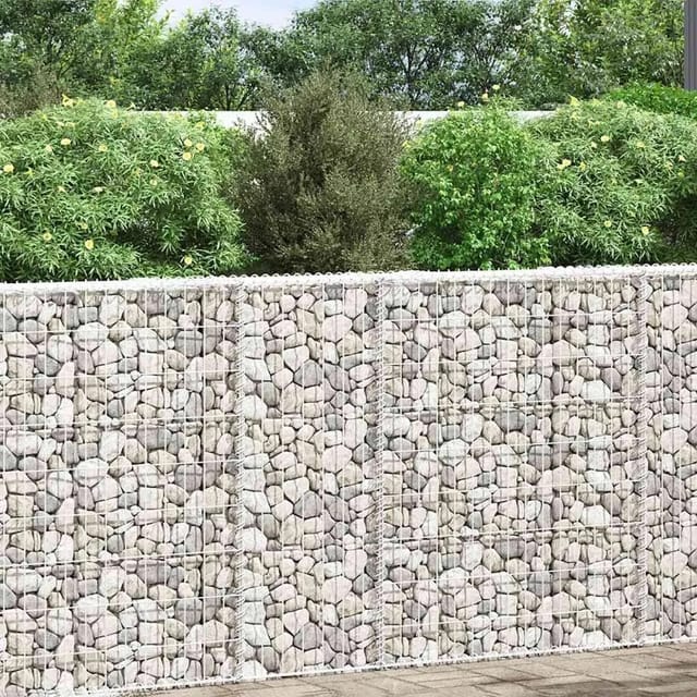 vidaXL Gabionen-Hochbeet Trapezform Verzinkter Stahl 80x20x100 cm 145652