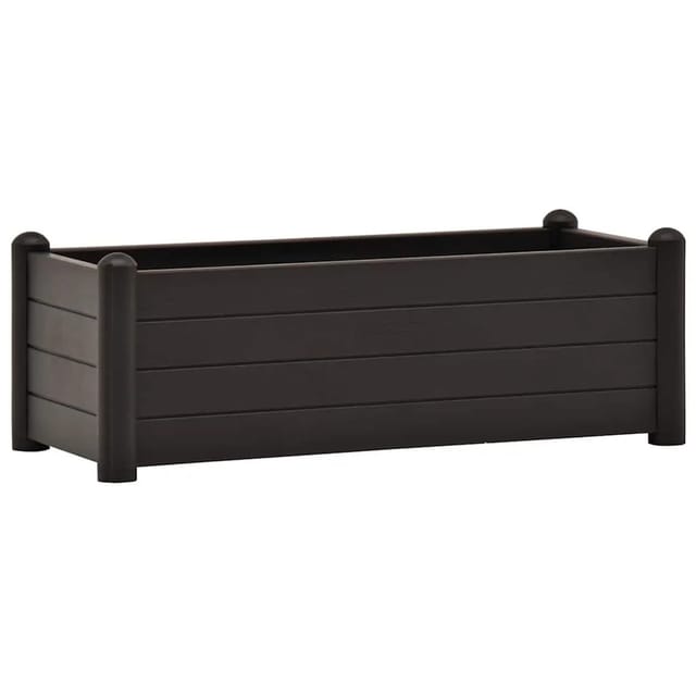 vidaXL Garten-Hochbeet PP Anthrazit 100x43x35 cm 313977