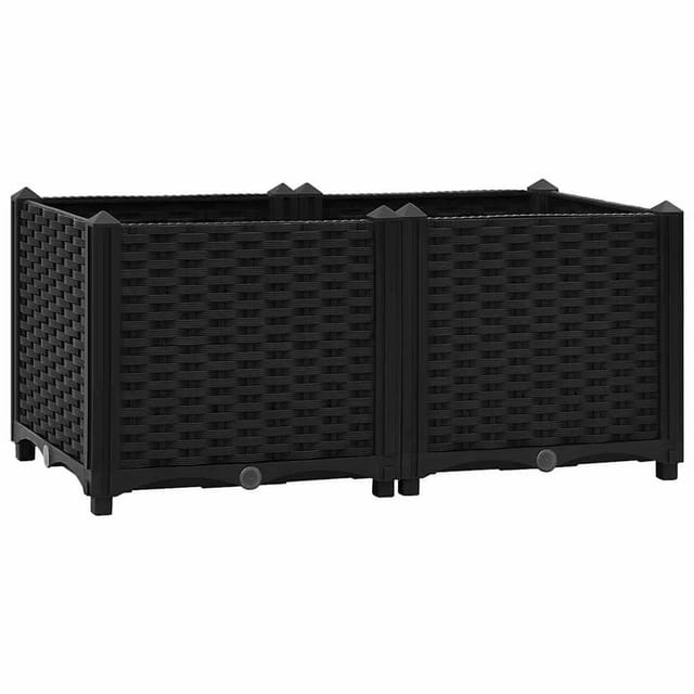 vidaXL Hochbeet 80 x 40 x 38 cm Polypropylen 316531