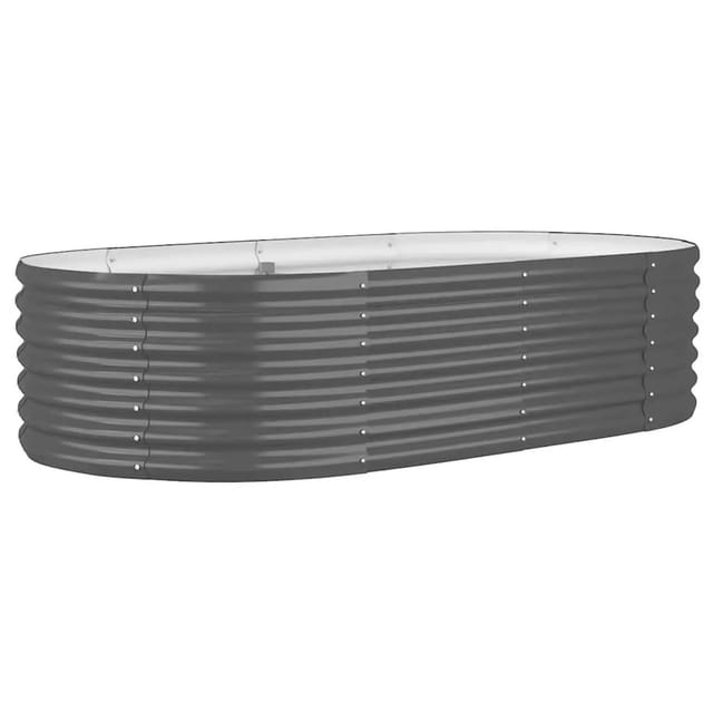 vidaXL Hochbeet Verzinkter Stahl 152x80x36 cm Anthrazit 318916