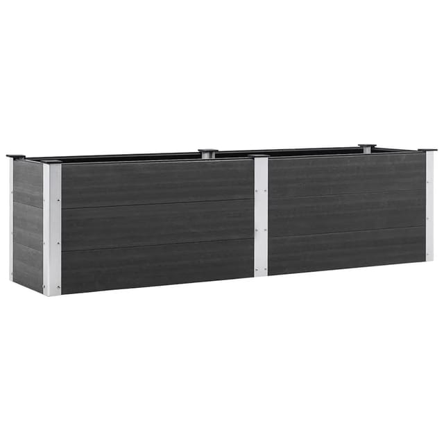 vidaXL Garten-Hochbeet 200x50x54 cm WPC Grau 318095