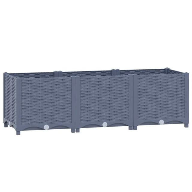 vidaXL Hochbeet 120x40x38 cm Polypropylen 310403